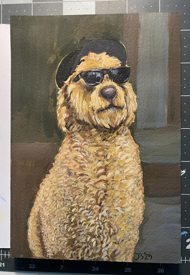 Pet portrait gouache ($60) Pet portrait gouache ($60)
