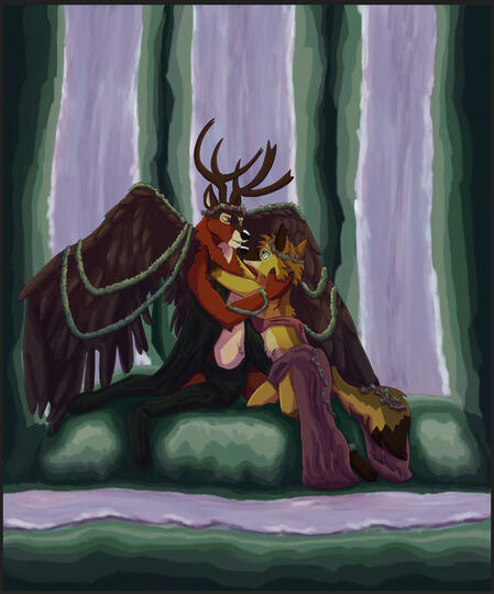 Digital Fullbody; shading + background + multiple characters ($45) Digital Fullbody; shading + background + multiple characters ($45)