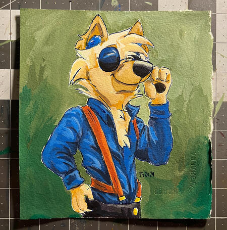 Traditional Halfbody; full shading simple background