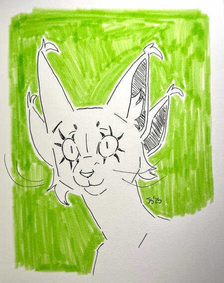 Digital flat color Fullybody; no shading, simple bg