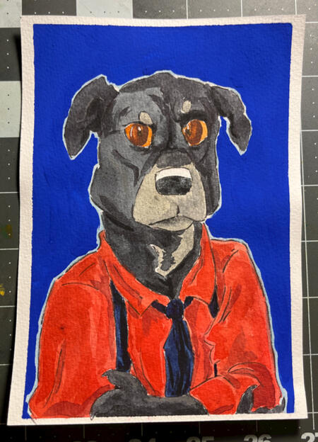 Traditional Icon; full shading simple background ($30) Traditional Icon; no shading no background