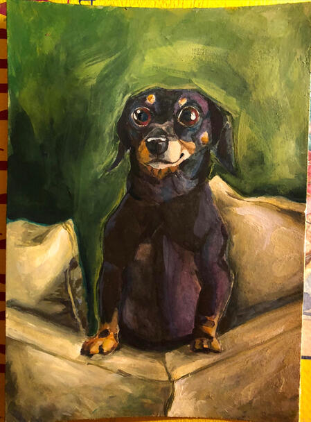 Pet portrait gouache ($60) Pet portrait gouache ($60)